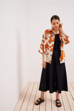 Блуза мультиколор яркая на лето из текстиля BURVIN 9537-51 - фото 2