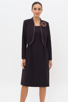 Костюм жакет и платье с съемным цветком из текстиля Urs 24-306-1 - фото 3