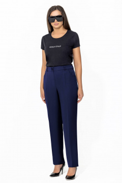 Модный клетчатый костюм с жакетом и брюками Gold Style 2666 клетка_синий - фото 4