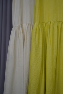 Платье желтое в стиле на каждый день из текстиля BURVIN 9565-81 - фото 4