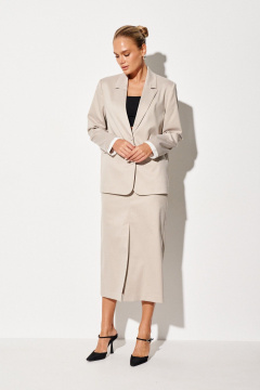 Брюки и жилет прямого силуэта из текстиля Prestige 5241 светло-бежевый - фото 1