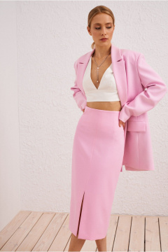 Юбка розовая из текстиля для летних образов BURVIN 9642-21 - фото 1