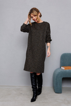 Платье демисезонное трикотажное без подкладки AMORI 9832 рыжая_точка - фото 4