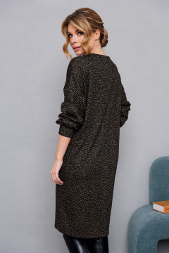 Платье демисезонное трикотажное без подкладки AMORI 9832 рыжая_точка - фото 5