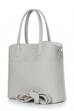 Бежевая экокожаная сумка на три отделения для повседневности Galanteya 11824.24с837к45 бежевый_т. - фото 1