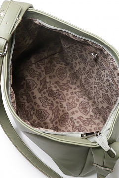 Круглогодичная экокожаная сумка с регулируемым ремнем Galanteya 45722.23с533к45 оливковый - фото 4