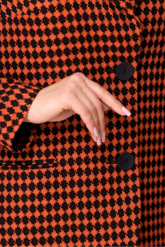 Брюки и жакет из текстиля для демисезона на каждый день DaLi 3551К терракот - фото 4