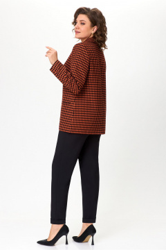 Брюки и жакет из текстиля для демисезона на каждый день DaLi 3551К терракот - фото 3