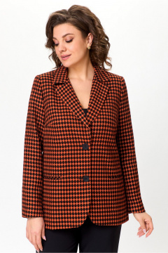 Брюки и жакет из текстиля для демисезона на каждый день DaLi 3551К терракот - фото 2