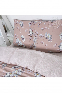 Комплект постельного белья Премиум из бязи розовый на Евро АРТПОСТЕЛЬ 514 магнолия - фото 2
