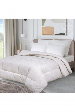 Теплое одеяло из хлопка с наполнение «Лебяжий пух» АРТПОСТЕЛЬ 5915 - фото 1