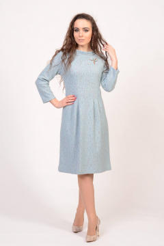 Платье трикотажное миди с рукавами 7/8 для любого случая Domna 446 - фото 2