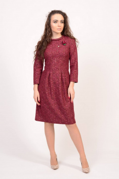 Платье трикотажное миди с молнией для комфортного образа Domna 448(164) - фото 2