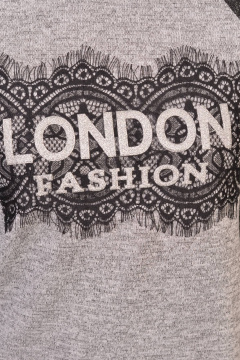 Спортивное платье теплое с вставками и принтом для активных дней Domna 459 - фото 5