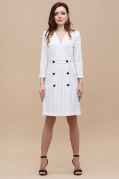 Платье в полоску пиджак с рукавами 3/4 для стильных будней Domna 482(170) - фото 1