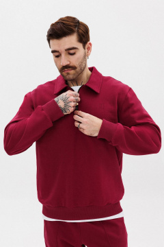 Брюки со стрелками и свитшот с воротником поло GO M3063/12-01.182-188 - фото 4