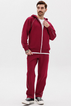 Брюки и зип-худи с логотипом и контрастной тесьмой GO M3081/12-01. 182-188 - фото 4