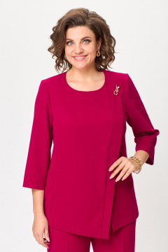 Классический брючный костюм из текстиля БАГРЯНИЦА 5083 - фото 4