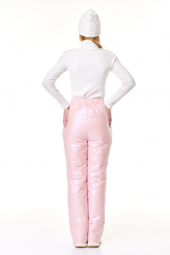 Теплый комплект брюки и водолазка из вискозы и плащёвой ткани T&N 7597 топленое_молоко/розовый_перламутр - фото 4