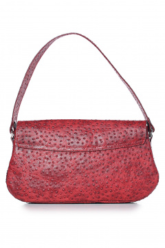 Круглогодичная кожаная сумка красного цвета с ручками Galanteya 41424.24с1285к45 красн/коричн - фото 3