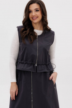 Жилет и юбка демисезонный комплект в стиле на каждый день Fantazia Mod 4963 - фото 5