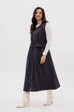 Жилет и юбка демисезонный комплект в стиле на каждый день Fantazia Mod 4963 - фото 2