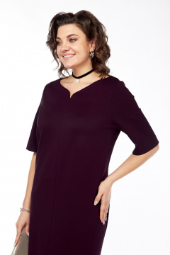 Платье полуприлегающего силуэта из текстиля с разрезом и пуговицами Jurimex 3268 - фото 5