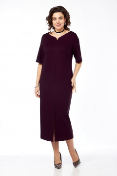 Платье полуприлегающего силуэта из текстиля с разрезом и пуговицами Jurimex 3268 - фото 1