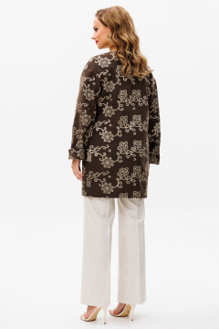 Платье полуприлегающего силуэта с защипами и складками из костюмной ткани Urs 24-388-3 - фото 2