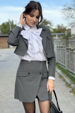 Мини-юбка на запах с имитацией клапана для стильных образов ERTANNO 2051 - фото 1