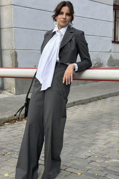 Элегантный женский жакет полуприлегающего силуэта из текстиля ERTANNO 2045 - фото 5