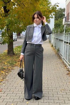 Элегантный женский жакет полуприлегающего силуэта из текстиля ERTANNO 2045 - фото 4