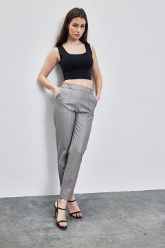 Брюки из экокожи с резинкой и стрелками Femme & Devur 9955 1.4F(170) - фото 1