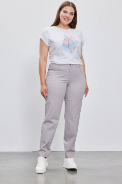 Брюки на каждый день из хлопка и текстиля демисезонные Femme & Devur 9686 2.4BF(164) - фото 1