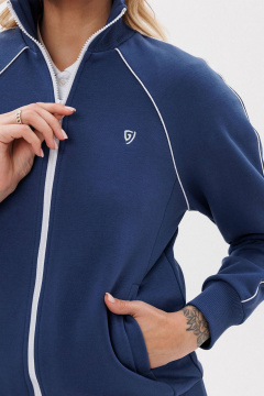 Демисезонный спортивный костюм с логотипом и прямым силуэтом GO F3082/20-01. 170-176 - фото 3