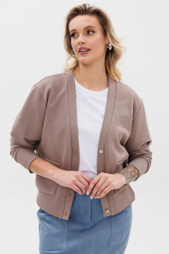 Кардиган на каждый день из трикотажа с карманами GO F4067/04-03. 164-170 - фото 4