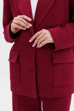 Жакет oversize с широкими плечами и пиджачным воротником GO F4105/12-01. 170-176 - фото 1