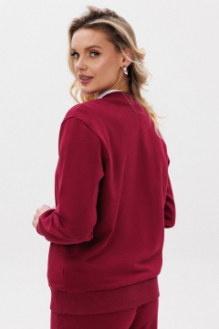 Спортивный свитшот с контрастной печатью и облегающим кройом GO F4107а/12-01. 164-170 - фото 3