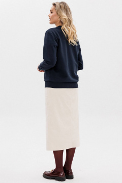 Спортивный свитшот с контрастной печатью и облегающим кройом GO F4107а/20-04. 164-170 - фото 4