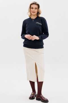 Спортивный свитшот с контрастной печатью и облегающим кройом GO F4107а/20-04. 164-170 - фото 3