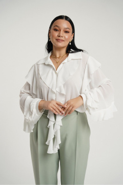 Классические брюки с стрелками и вставками тесьмы Deesses 4335 - фото 5