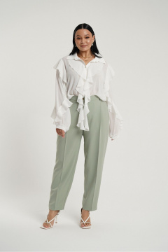 Классические брюки с стрелками и вставками тесьмы Deesses 4335 - фото 3