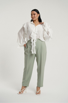 Классические брюки с стрелками и вставками тесьмы Deesses 4335 - фото 1