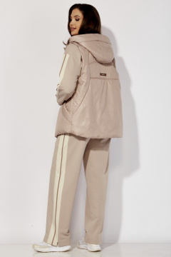 Трехпредметный комплект: свитшот, брюки и жилет в спортивном стиле TAiER 1335 латте - фото 5