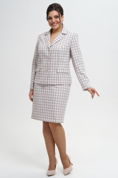 Жакет и юбка костюм на каждый день в деловом стиле Alani Collection 2284 - фото 4