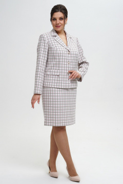 Жакет и юбка костюм на каждый день в деловом стиле Alani Collection 2284 - фото 3