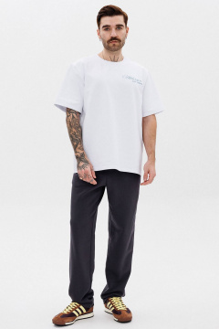 Футболка с контрастной печатью из хлопкового трикотажа GO M1001a/01-01. 176-182 - фото 3