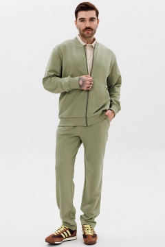 Брюки и джемпер спортивный костюм из хлопка с бомбером GO M3071/26-02. 176-182 - фото 1