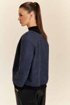 Бомбер DILIA 0922 серый - фото 3