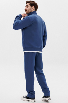 Демисезонный спортивный костюм из хлопка с металлическими молниями GO M3161/20-01. 176-182 - фото 2